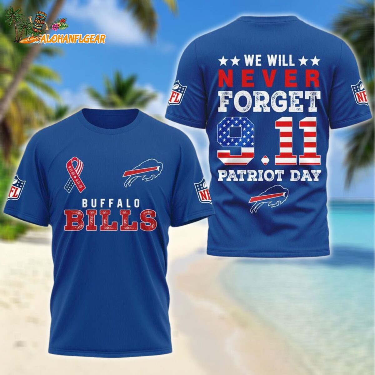 Buffalo Bills We Will Never Forget 9 11 Patriot Day 2025 Unisex 3D Shirt