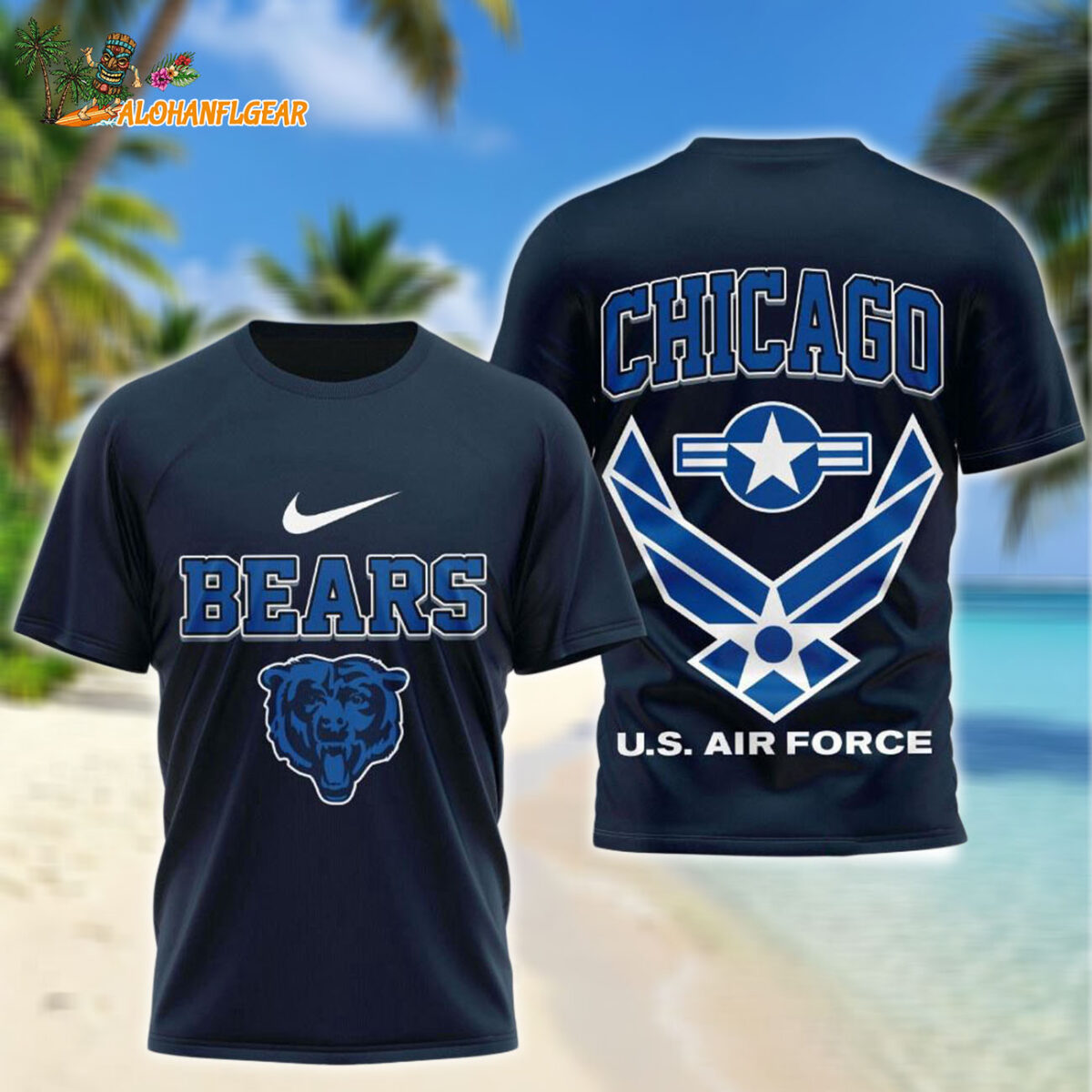 Chicago Bears US Air Force Military Unisex 3D Shirt