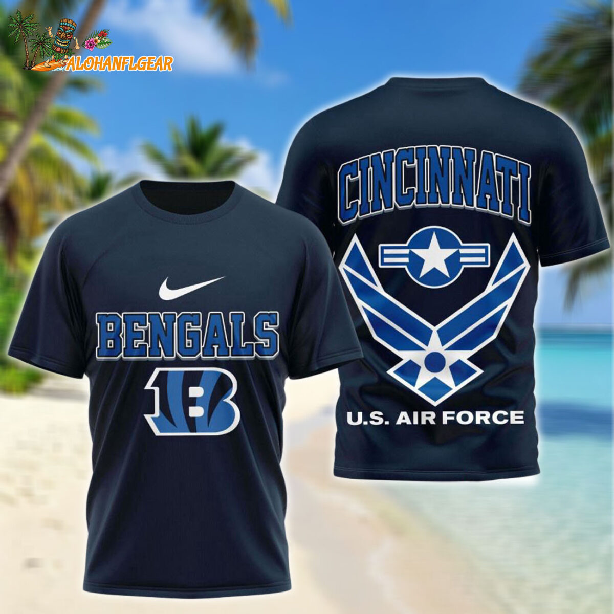 Cincinnati Bengals US Air Force Military Unisex 3D Shirt