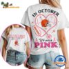 Cleveland Browns In October We Wear Pink Vintage T Shirt