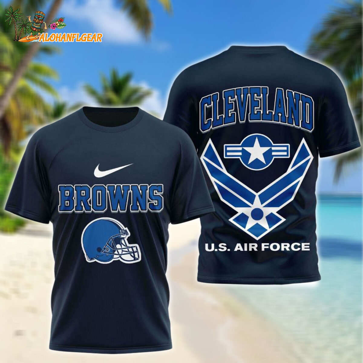 Cleveland Browns US Air Force Military Unisex 3D Shirt