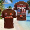 Cleveland Browns We Will Never Forget 9 11 Patriot Day 2025 Unisex 3D Shirt
