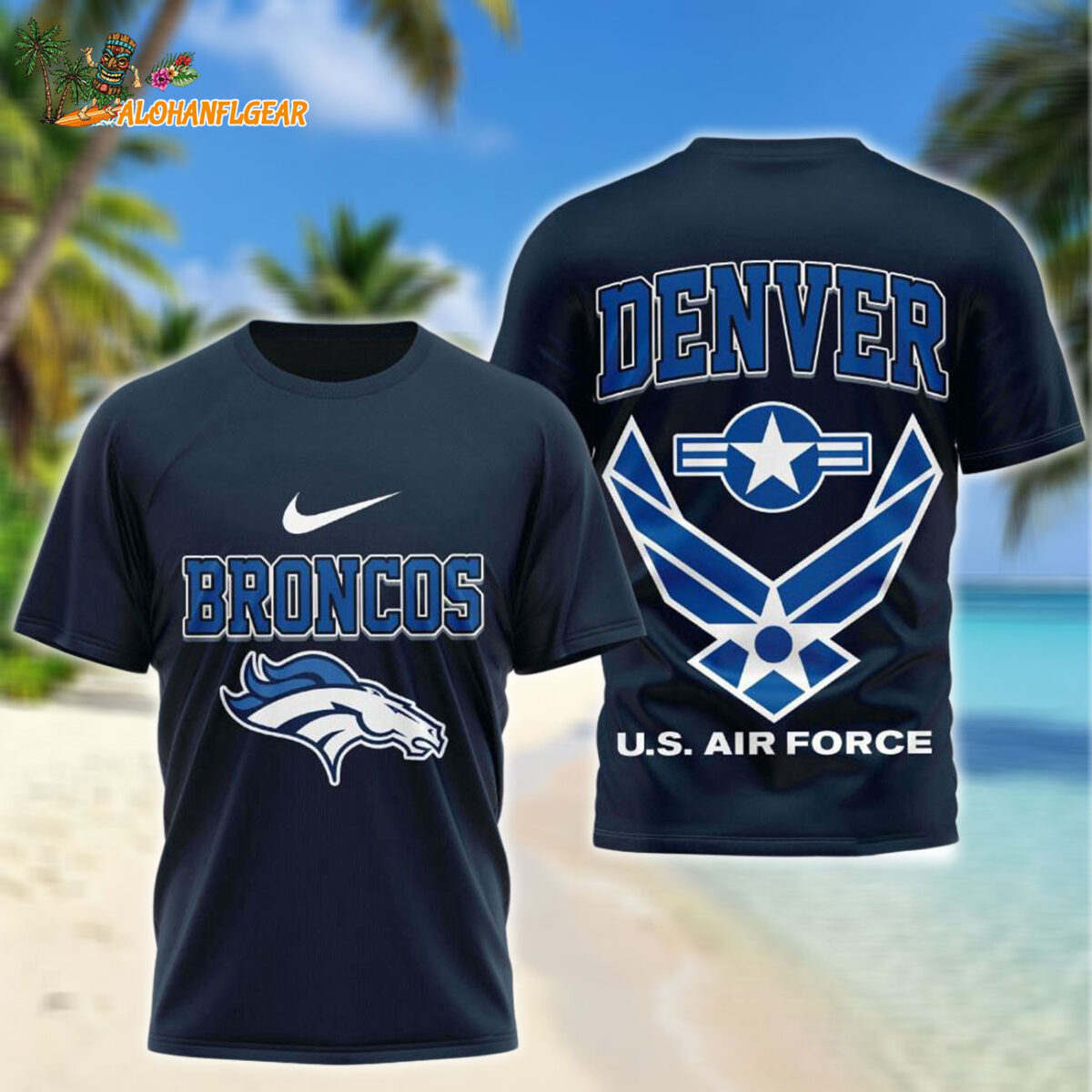 Denver Broncos US Air Force Military Unisex 3D Shirt