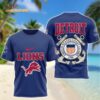 Detroit Lions NFL United States Coast Guard Limited 3D Shirt