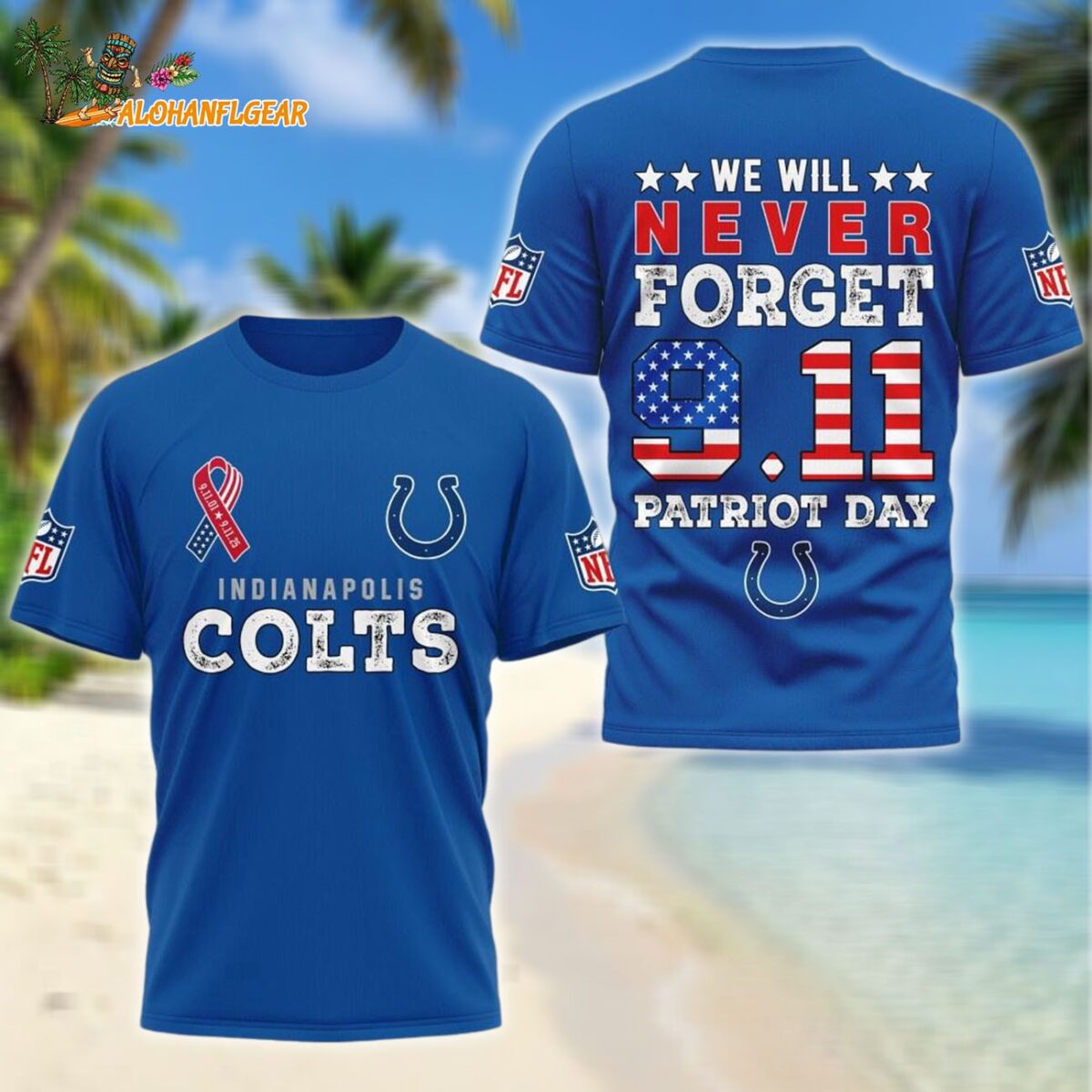 Indianapolis Colts We Will Never Forget 9 11 Patriot Day 2025 Unisex 3D Shirt