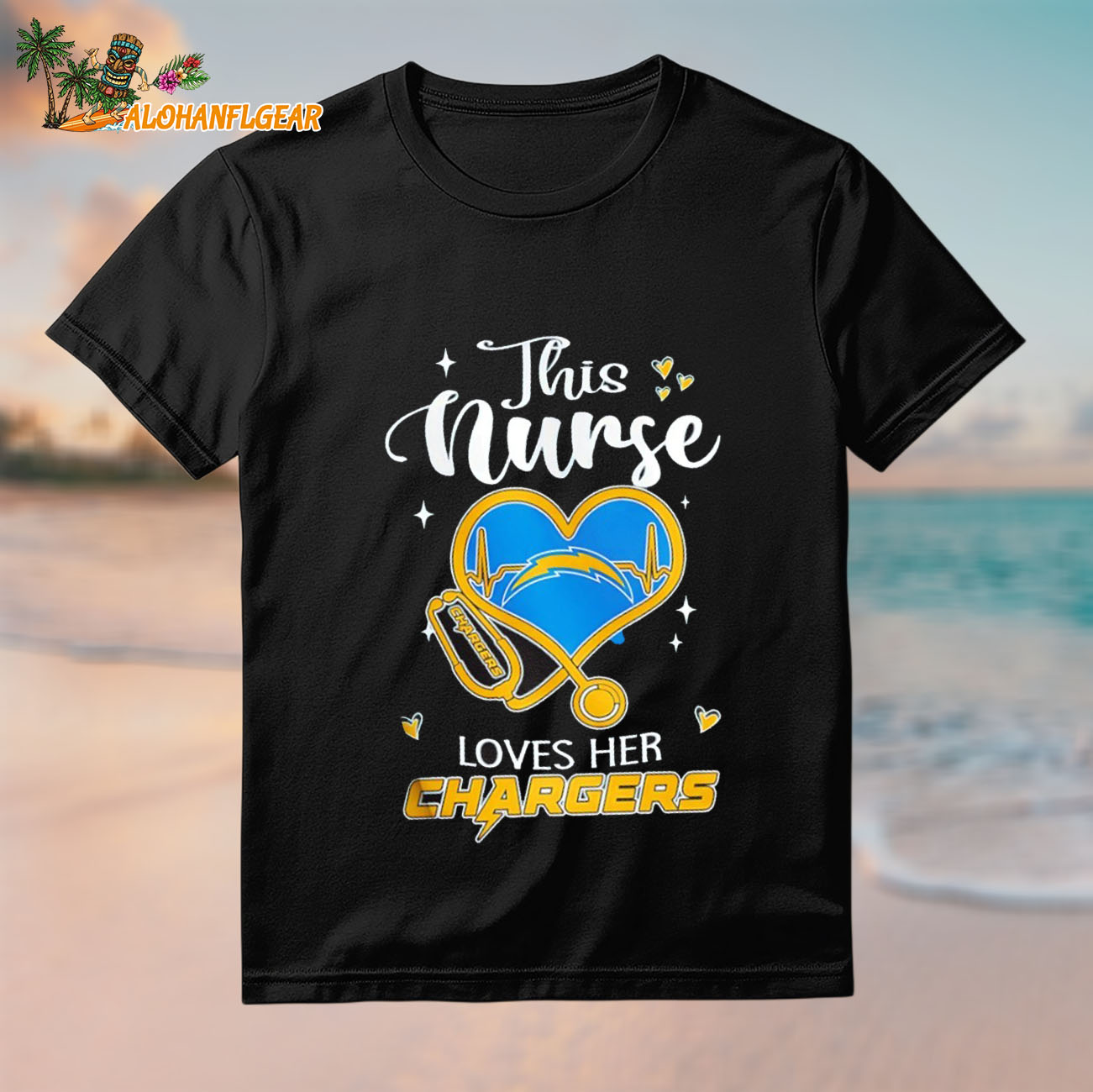 Los Angeles Chargers This Nurse Appreciation Month 2025 Shirt Los Angeles Chargers This Nurse Appreciation Month 2025 Shirt