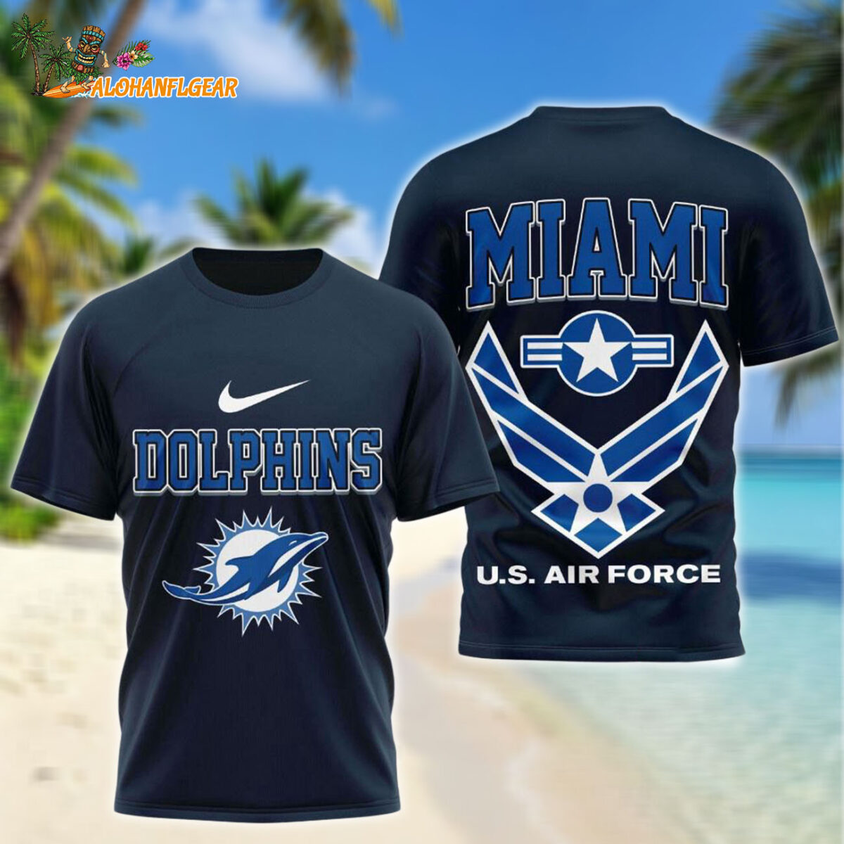 Miami Dolphins US Air Force Military Unisex 3D Shirt