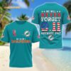 Miami Dolphins We Will Never Forget 9 11 Patriot Day 2025 Unisex 3D Shirt