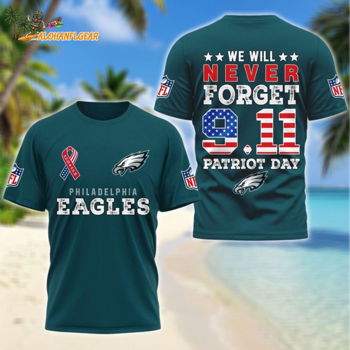 Philadelphia Eagles We Will Never Forget 9 11 Patriot Day 2025 Unisex 3D Shirt