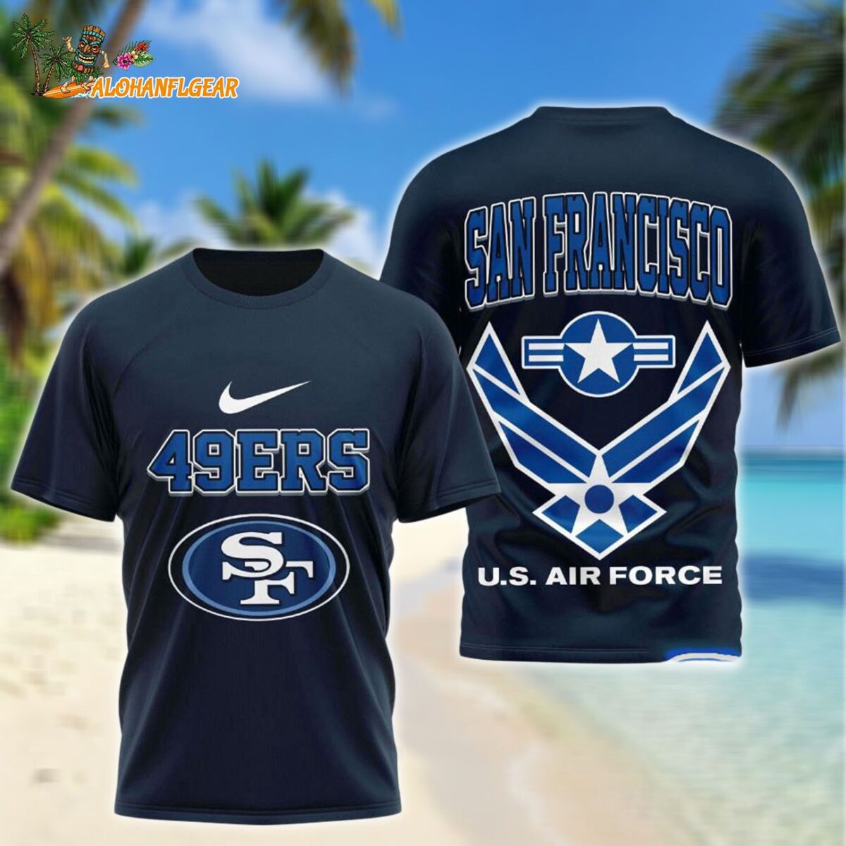 San Francisco 49ers US Air Force Military Unisex 3D Shirt
