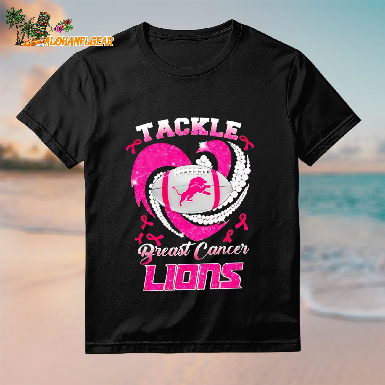 Tackle Breast Cancer Detroit Lions 2025 Diamond Heart Shirt Tackle Breast Cancer Detroit Lions 2025 Diamond Heart Shirt