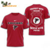 Atlanta Falcons Protech With Honor Police Serve With Pride 3D T Shirt