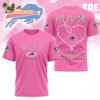 Buffalo Bills Nurse Breast Cancer Awareness Limited Ediition 3D T Shirt