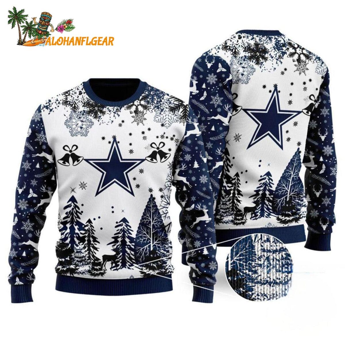 Dallas Cowboys Logo Football Team Special Xmas Tree Christmas Ugly Sweater