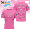 Detroit Lions Nurse Breast Cancer Awareness Limited Ediition 3D T Shirt