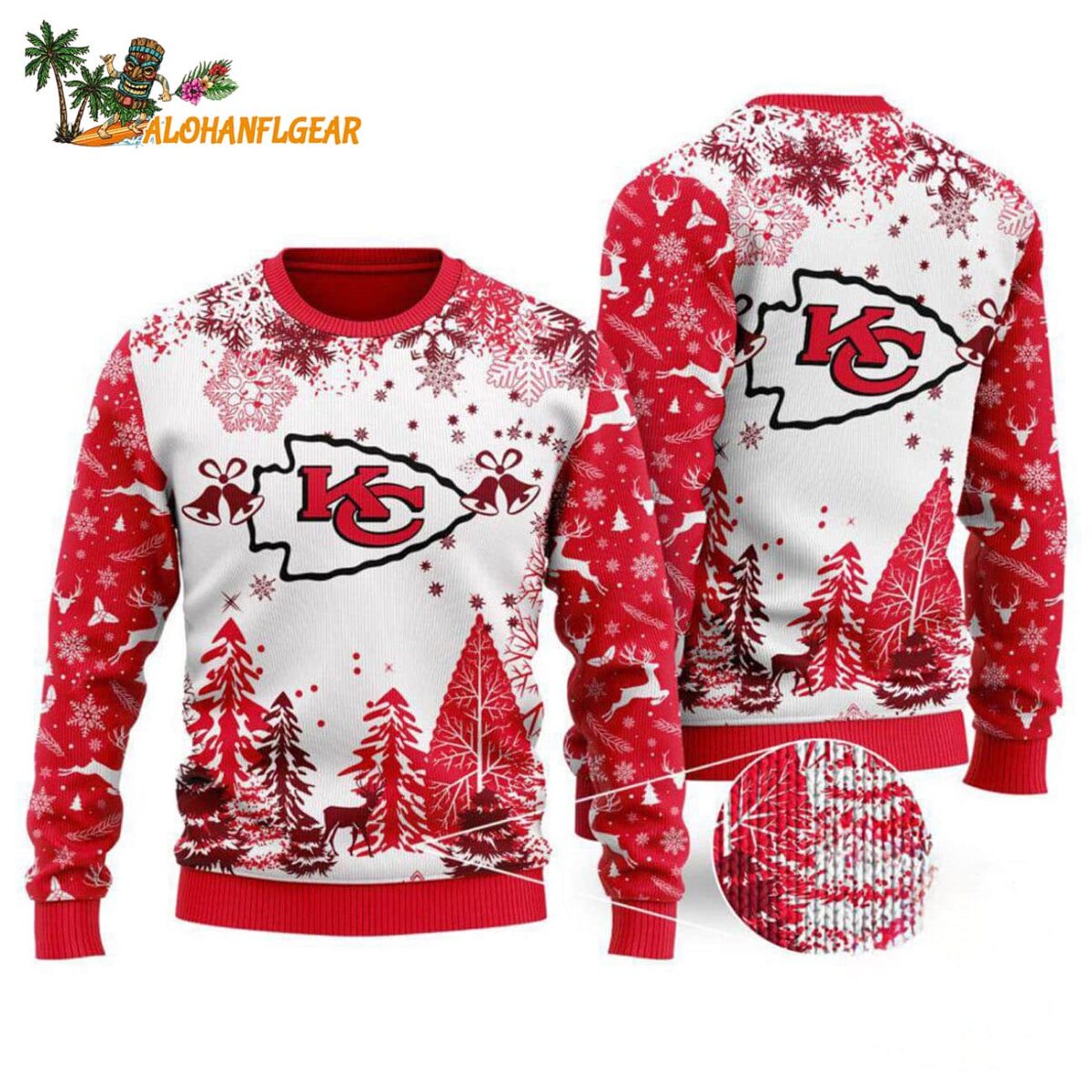 Kansas City Chiefs Logo Football Team Special Xmas Tree Christmas Ugly Sweater