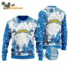 Los Angeles Chargers Logo Football Team Special Xmas Tree Christmas Ugly Sweater