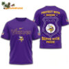 Minnesota Vikings Protech With Honor Police Serve With Pride 3D T Shirt