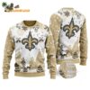 New Orleans Saints Logo Football Team Special Xmas Tree Christmas Ugly Sweater