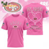 San Francisco 49ers Nurse Breast Cancer Awareness Limited Ediition 3D T Shirt
