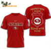 San Francisco 49ers Protech With Honor Police Serve With Pride 3D T Shirt