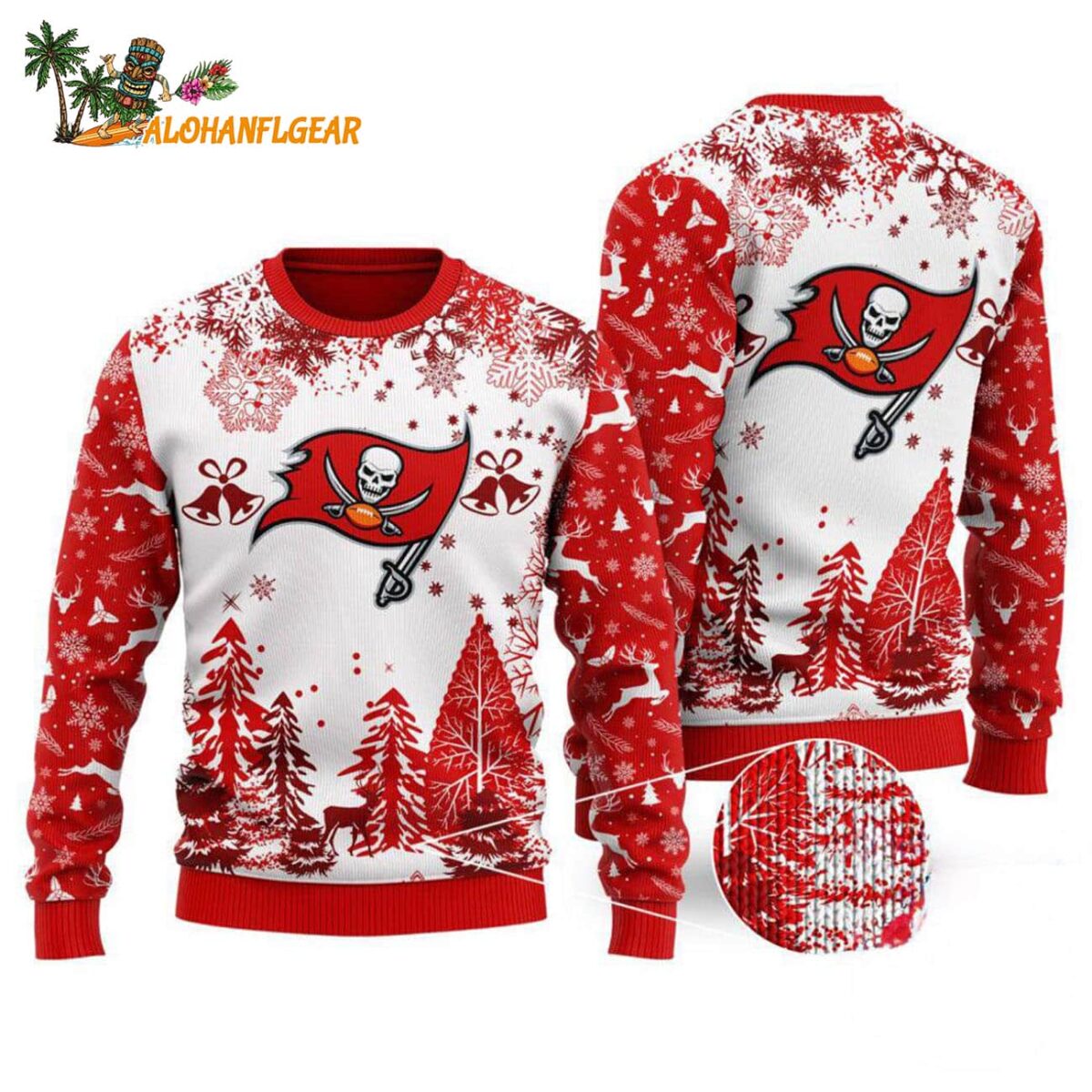 Tampa Bay Buccaneers Logo Football Team Special Xmas Tree Christmas Ugly Sweater