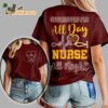 Washington Commanders All Day Nurse All Night Unisex 3D T Shirt