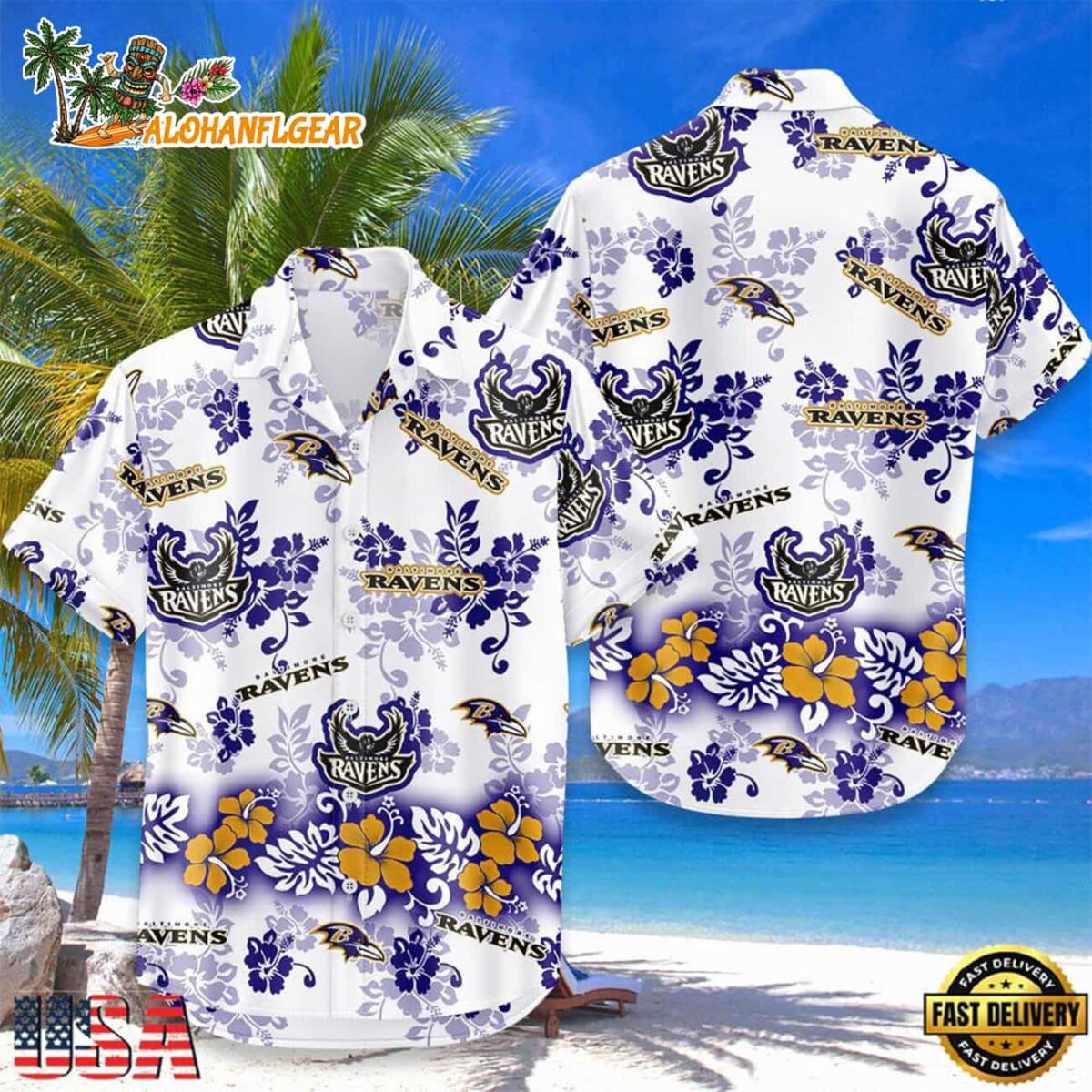 Baltimore Ravens New Design Hot Summer Hawaiian Shirt
