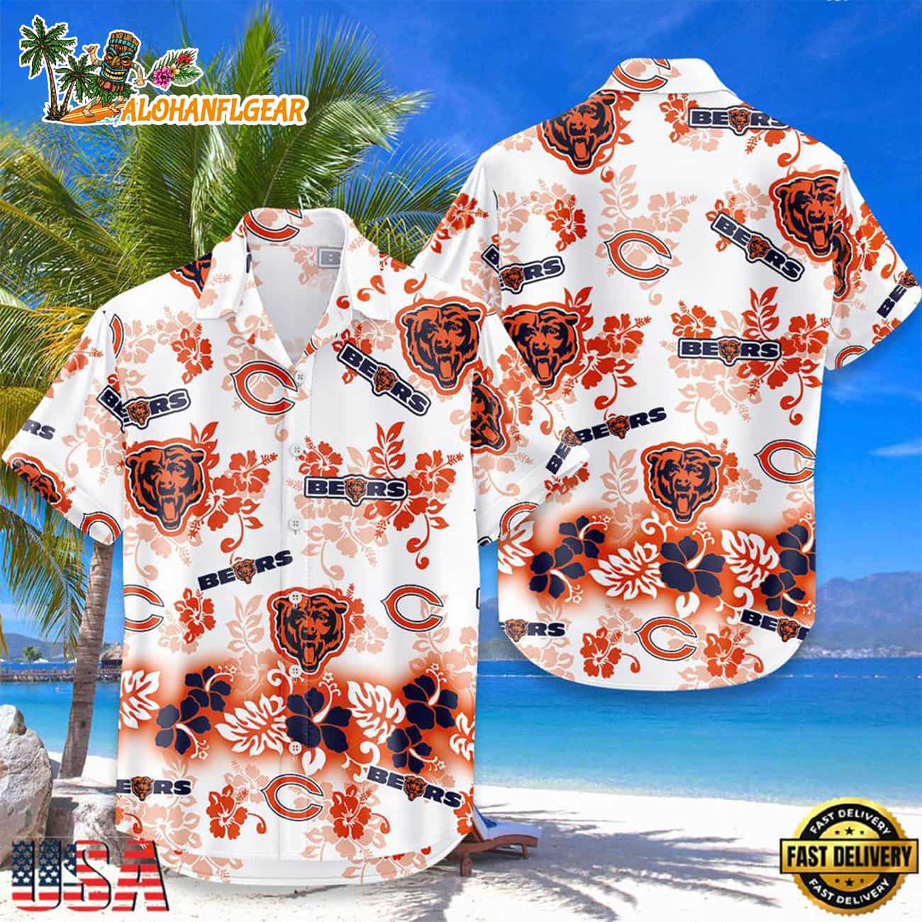 Chicago Bears New Design Hot Summer Hawaiian Shirt Chicago Bears New Design Hot Summer Hawaiian Shirt