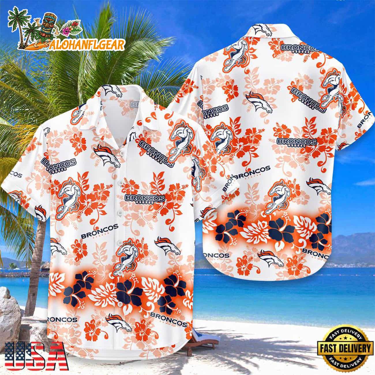 Denver Broncos New Design Hot Summer Hawaiian Shirt Denver Broncos New Design Hot Summer Hawaiian Shirt