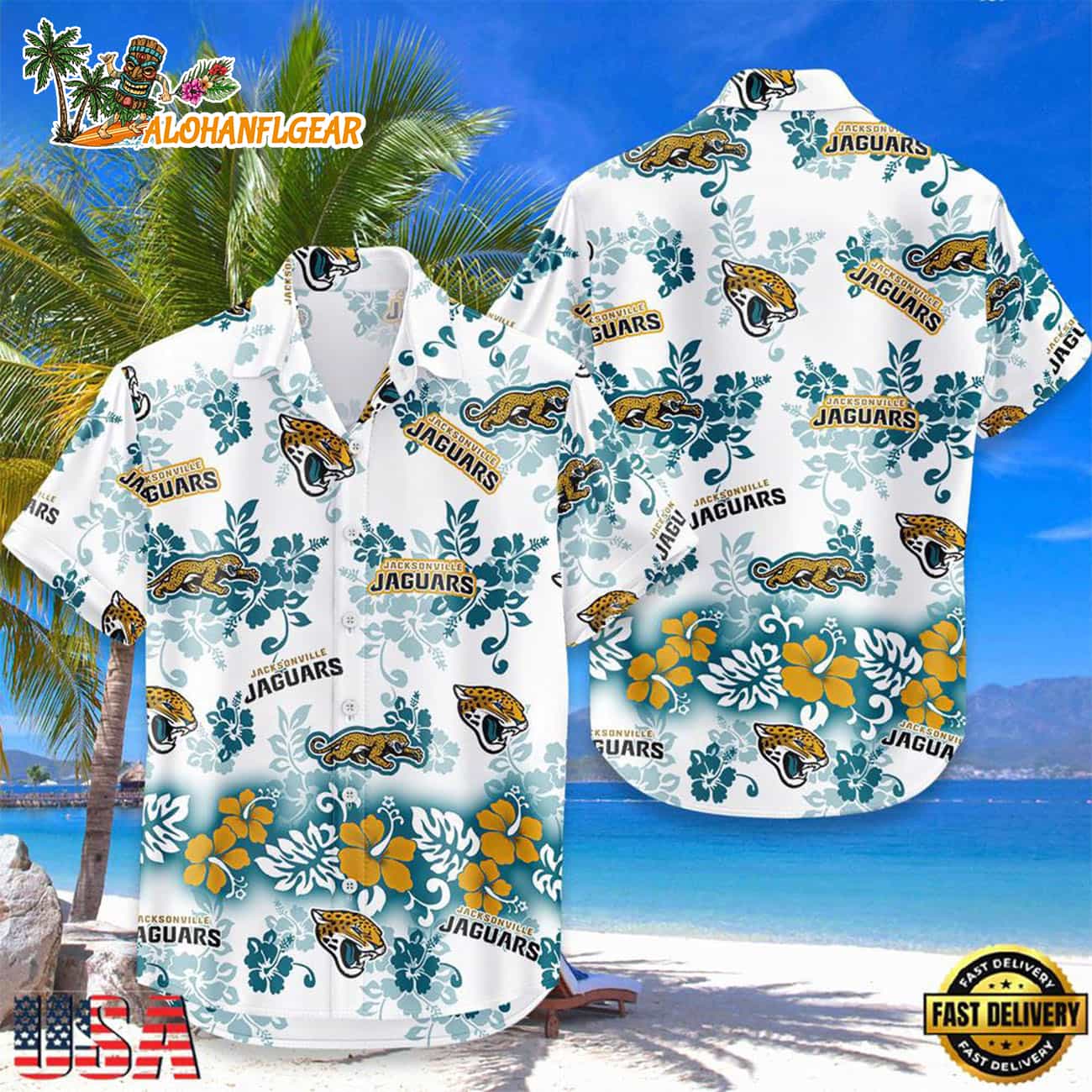 Jacksonville Jaguars New Design Hot Summer Hawaiian Shirt Jacksonville Jaguars New Design Hot Summer Hawaiian Shirt