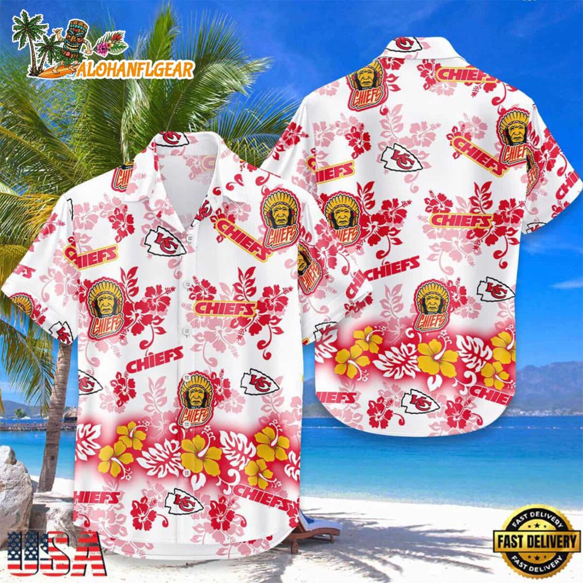 Kansas City Chiefs New Design Hot Summer Hawaiian Shirt