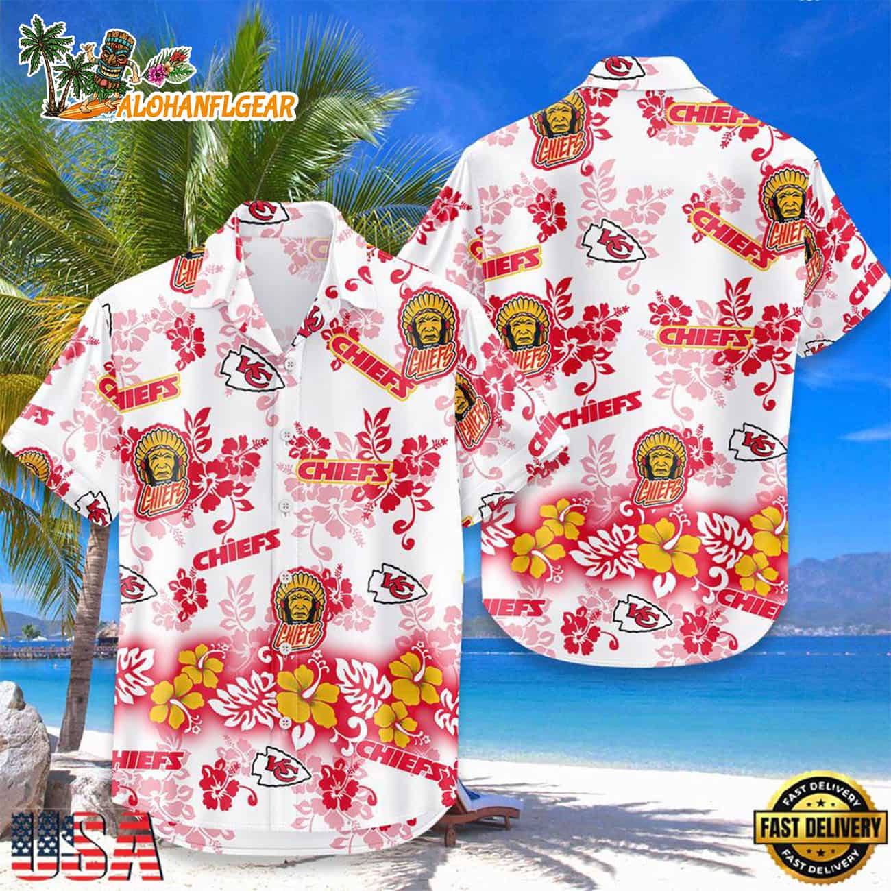Kansas City Chiefs New Design Hot Summer Hawaiian Shirt Kansas City Chiefs New Design Hot Summer Hawaiian Shirt