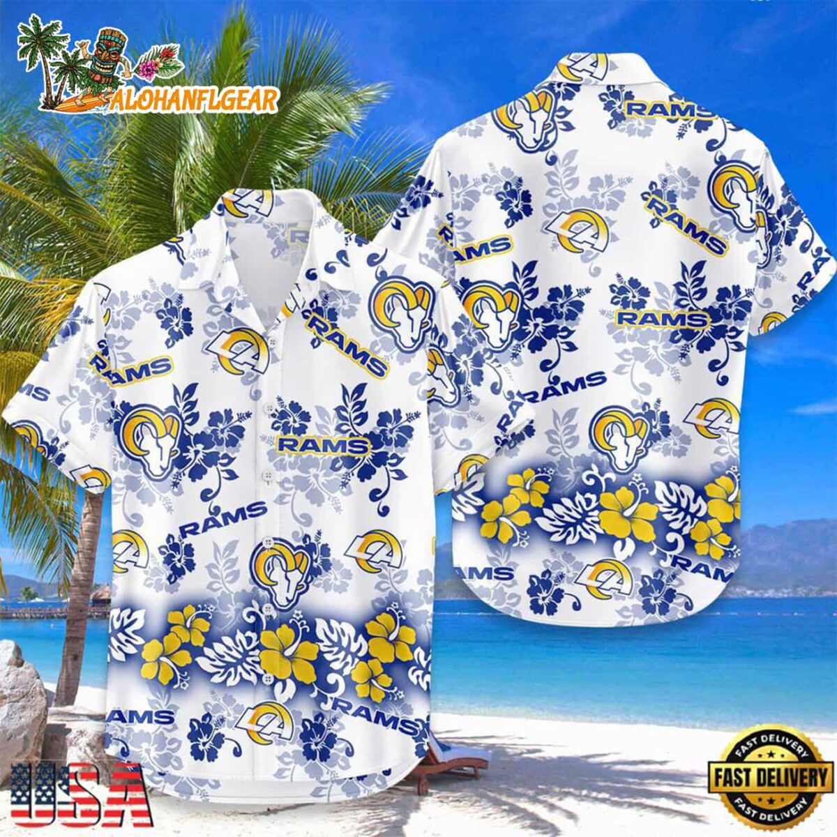 Los Angeles Rams New Design Hot Summer Hawaiian Shirt