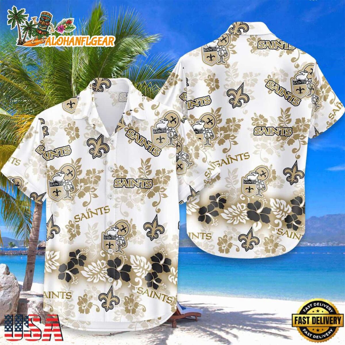 New Orleans Saints New Design Hot Summer Hawaiian Shirt