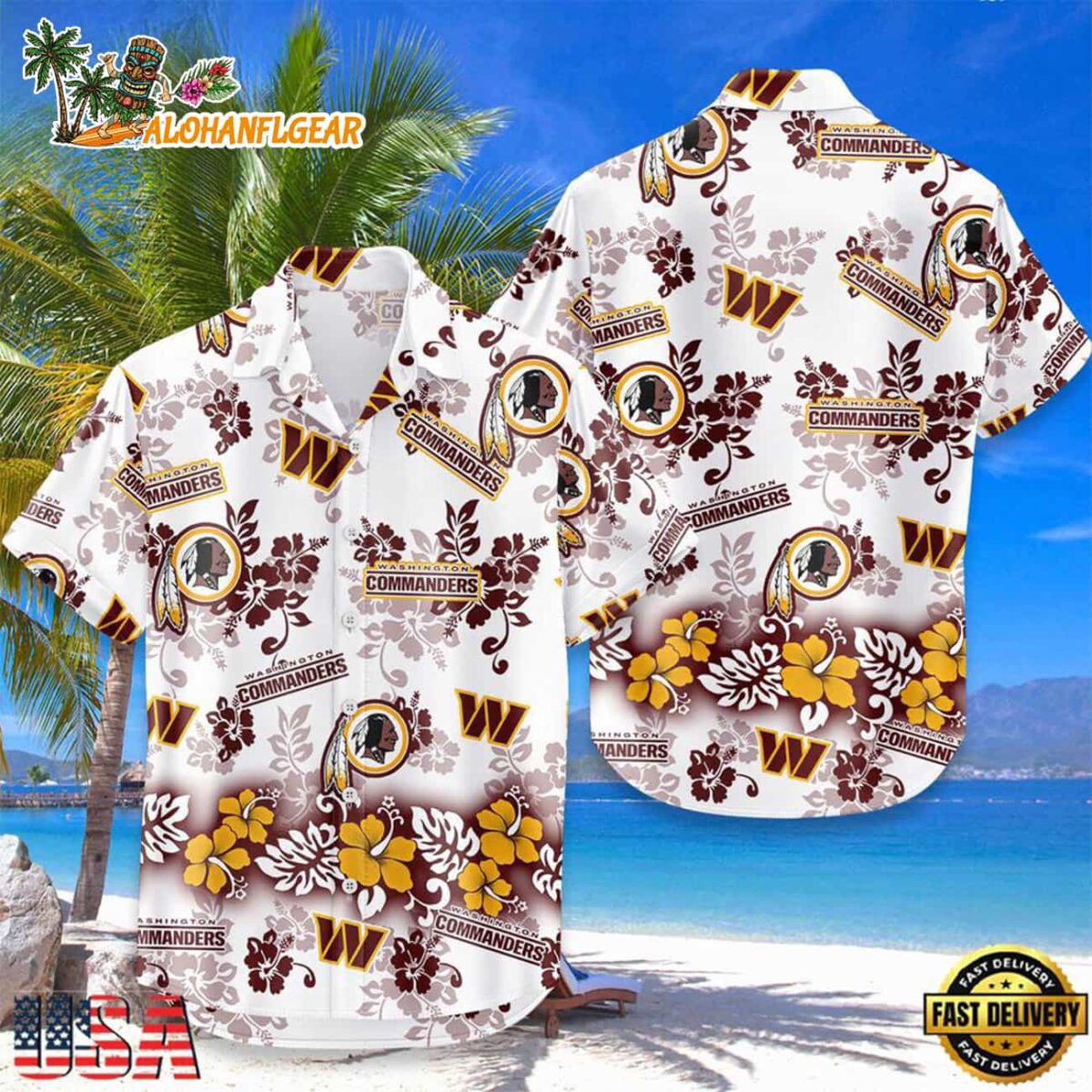 Washington Commanders New Design Hot Summer Hawaiian Shirt