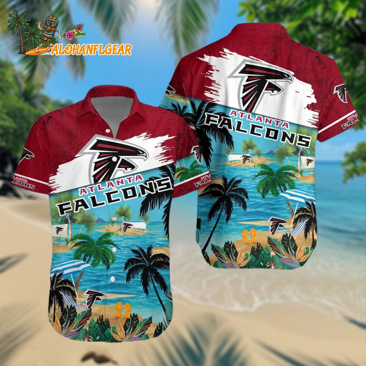 Atlanta Falcons Palm Tree Summer Beach Aloha Hawaiianan Shirt