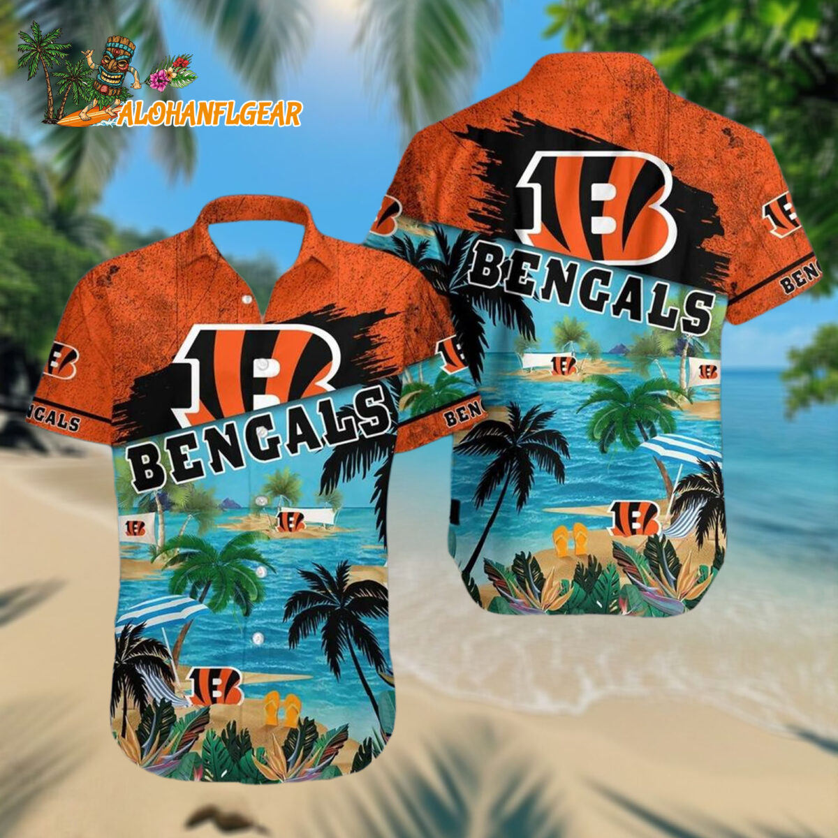 Cincinnati Bengals Palm Tree Summer Beach Aloha Hawaiianan Shirt