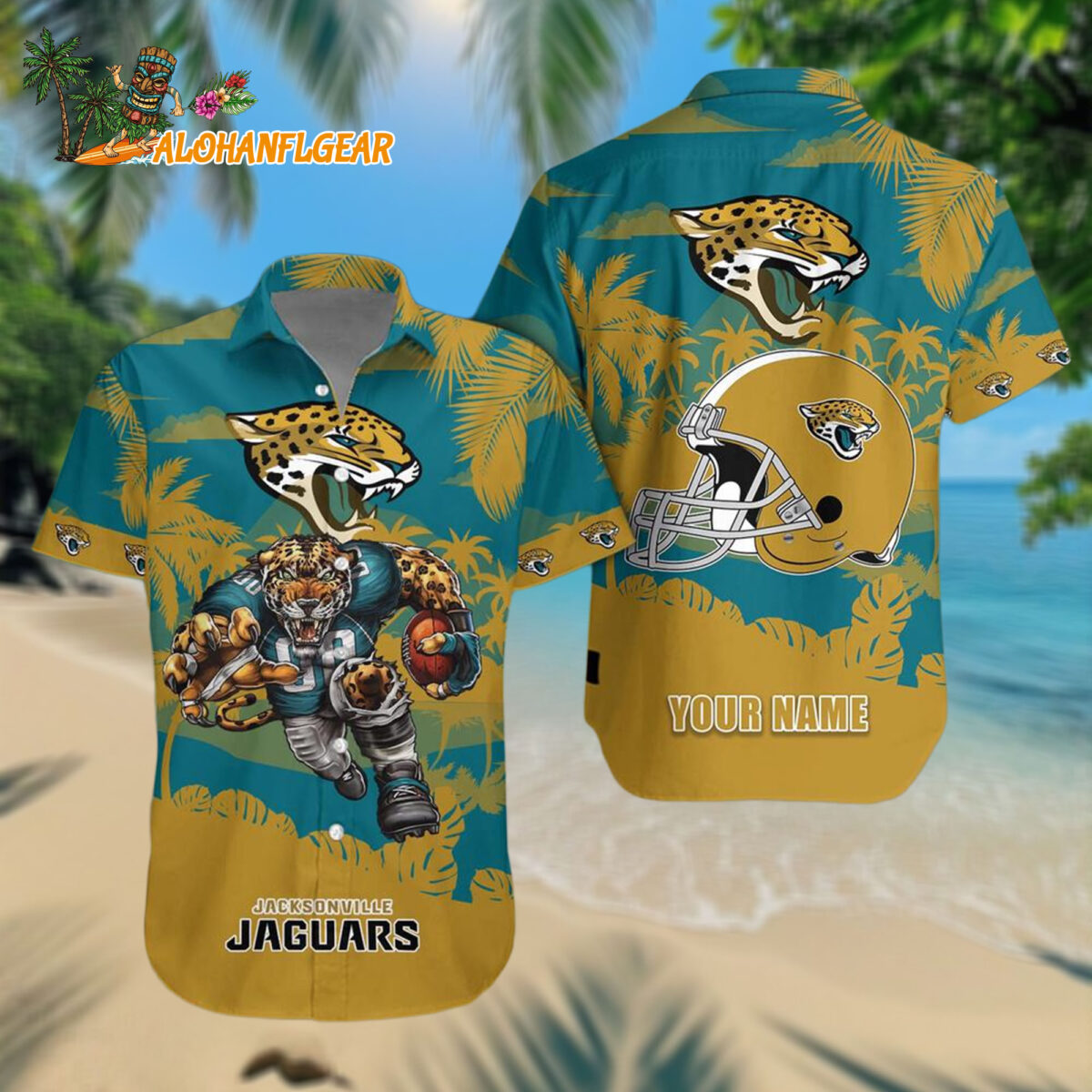 Jacksonville Jaguars Football Mascot Summer Hawaiianan Shirt