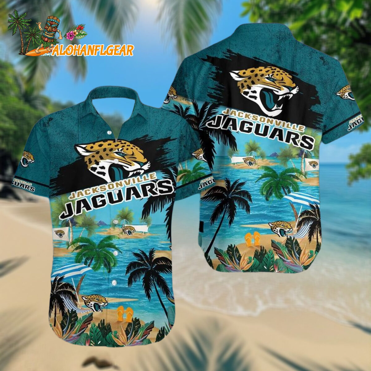 Jacksonville Jaguars Palm Tree Summer Beach Aloha Hawaiianan Shirt
