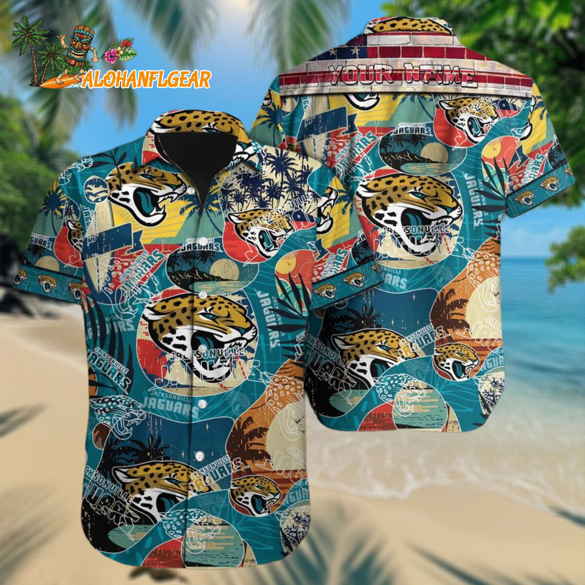 Jacksonville Jaguars Retro Hawaiianan Shirt Special Vintage Style Hawaiianan Button Shirt