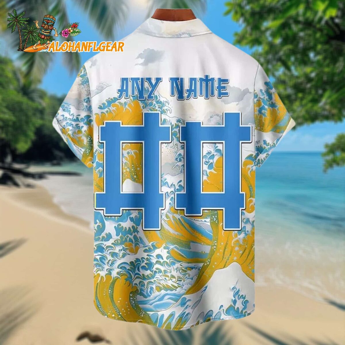Personalized Los Angeles Chargers Football Special Great Wave Hawaiian Shirt 1 Los Angeles Chargers Football Special Great Wave Hawaiian Shirt 2