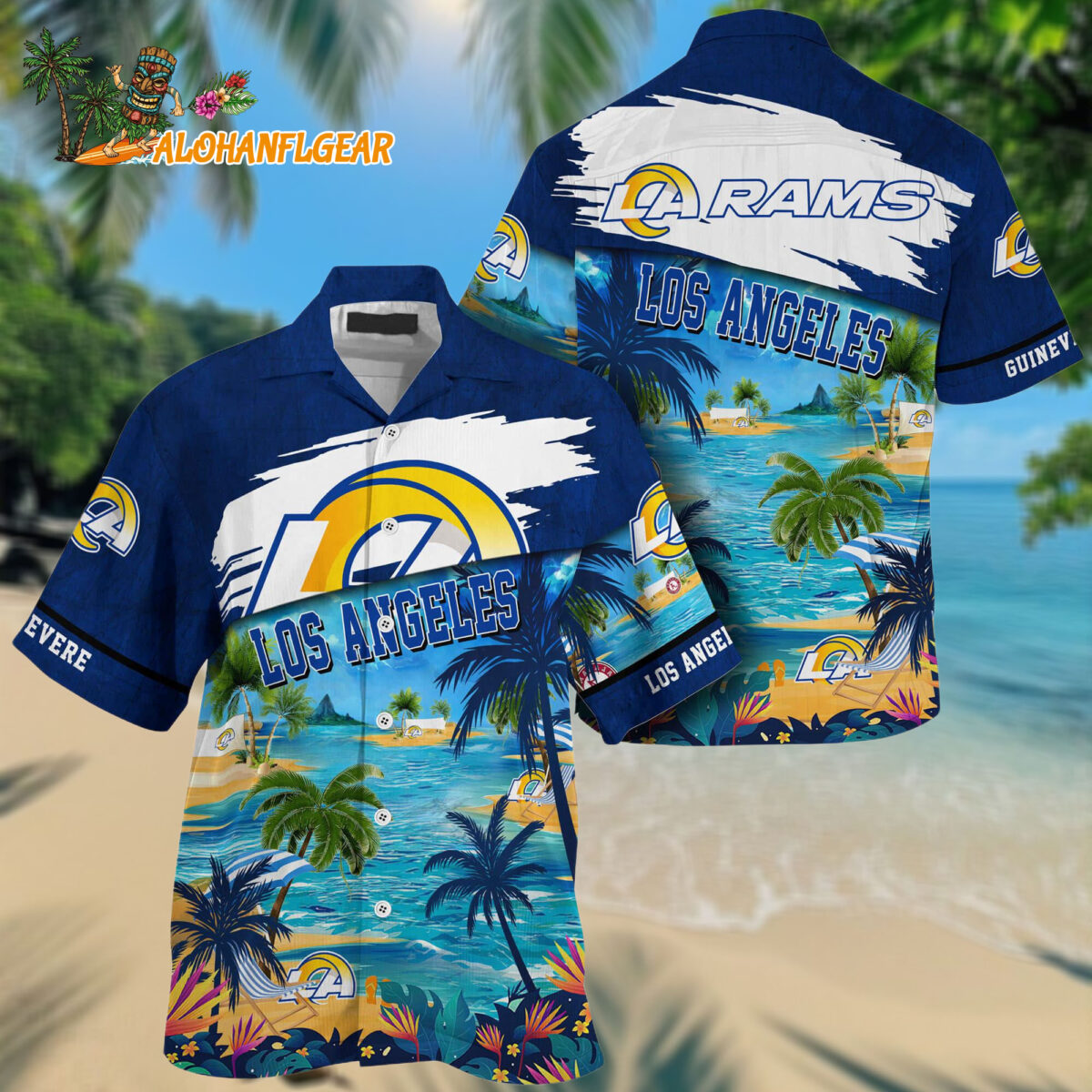 Los Angeles Rams Palm Tree Hot Summer Hawaiianan Shirt Gifts Sport Fans