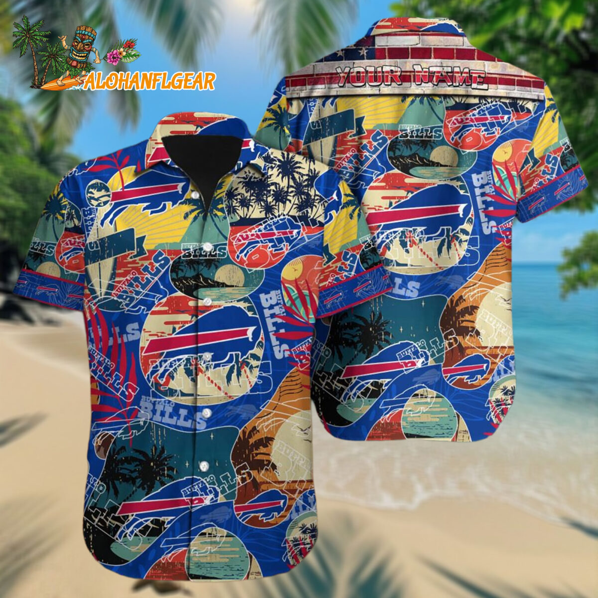Nfl Buffalo Bills Retro Hawaiianan Shirt Special Vintage Style Hawaiianan Button Shirt