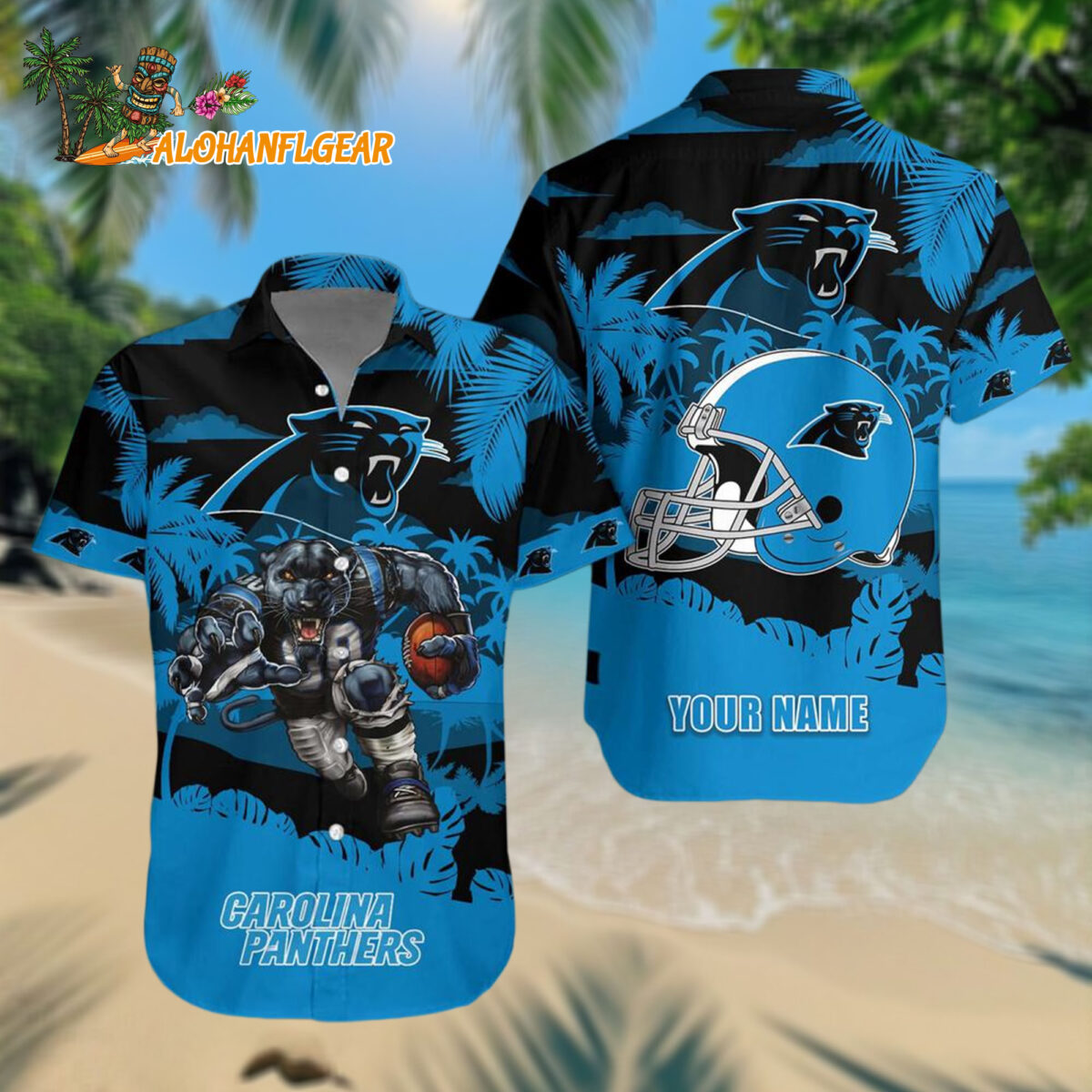 Nfl Carolina Panthers Football Mascot Summer Hawaiianan Shirt