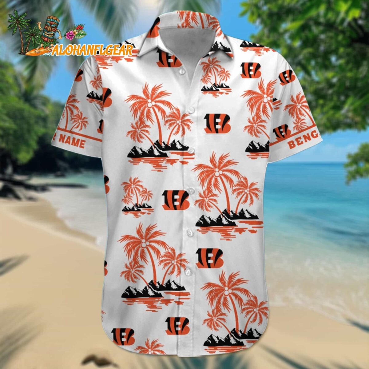 Nfl Cincinnati Bengals Palm Tree Tropical Summer Hawaiian Shirt 1