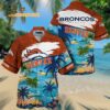 Nfl Denver Broncos Palm Tree Hot Summer Hawaiian Shirt Gifts Sport Fans