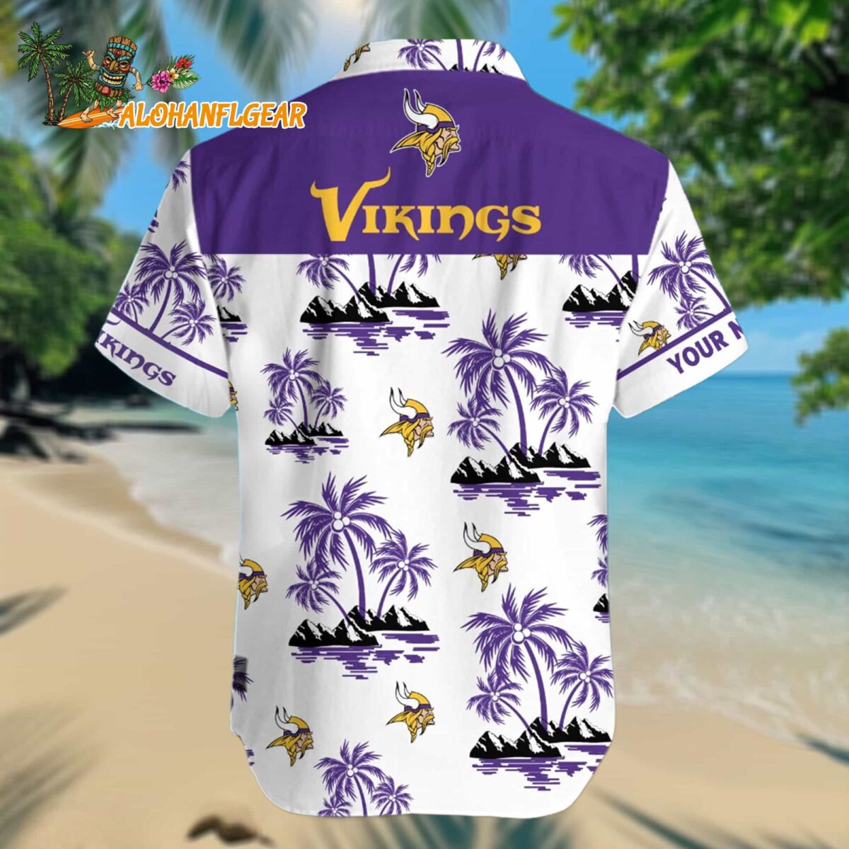 Nfl Minnesota Vikings Palm Tree Tropical Summer Hawaiian Shirt 2