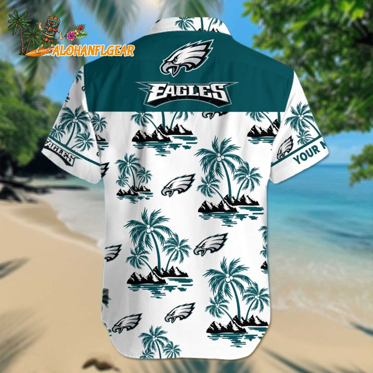 Nfl Philadelphia Eagles Palm Tree Tropical Summer Hawaiian Shirt 2