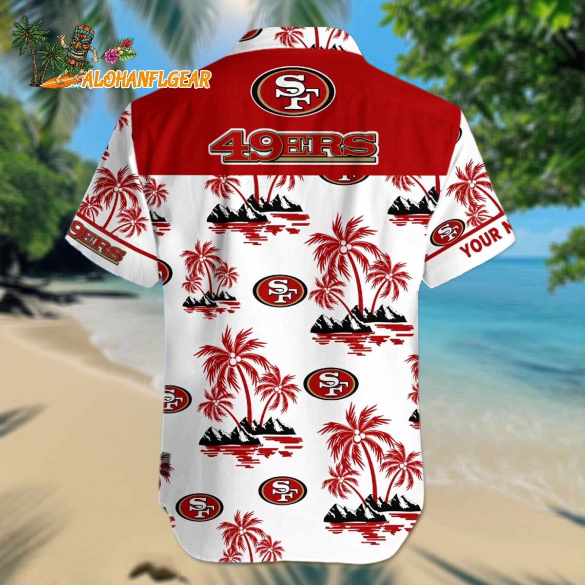 Nfl San Francisco 49ers Palm Tree Tropical Summer Hawaiian Shirt 2